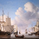 dutch-ships-on-a-calm-sea-1665-willem-van-de-velde