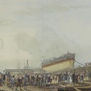 Lancement_du_vaisseau-le_Caton_à_Toulon_en_1777
