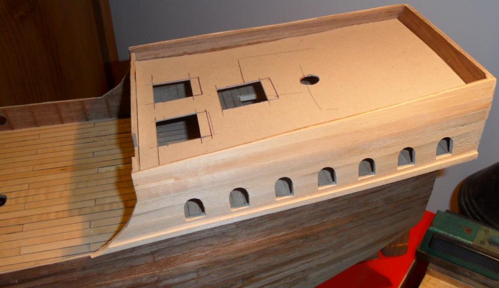 Przymiarka pokładu rufowego.