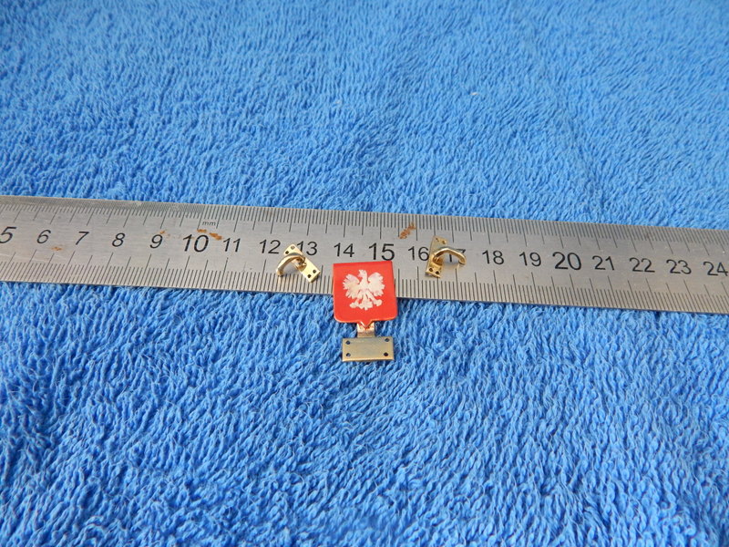 DSCN2970.JPG (196.57 KiB) Przejrzano 14481 razy Klamki do drzwi i godło. Z godła do końca nie jestem zadowolony. To odlew z Distalu z formy zrobionej z dwudziestogroszówki. Docelowo będzie kalkomania.