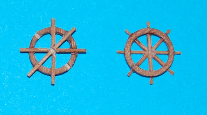 Dopiero po wklejeniu wszystkich szprych można podszlifować końcówki na kształt uchwytów