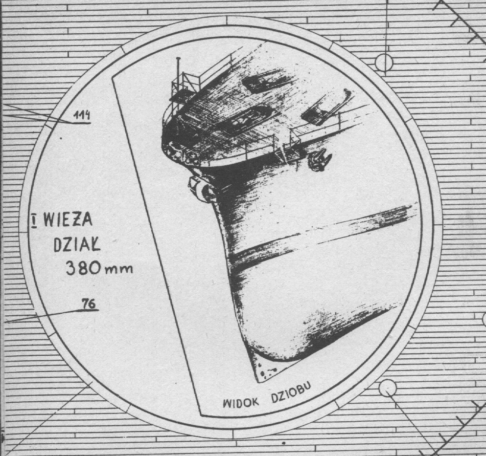 reling.jpg (293.8 KiB) Przejrzano 8067 razy Rysunek pancernika Richelieu pana Szapowalenki . Plany modelarskie 89 - 90 .